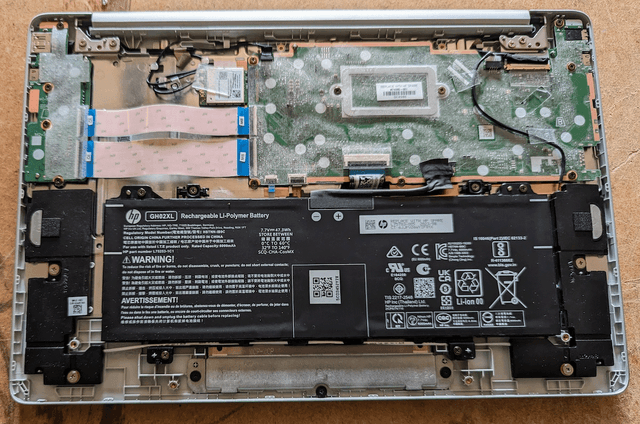 HP Chromebook repair inspection