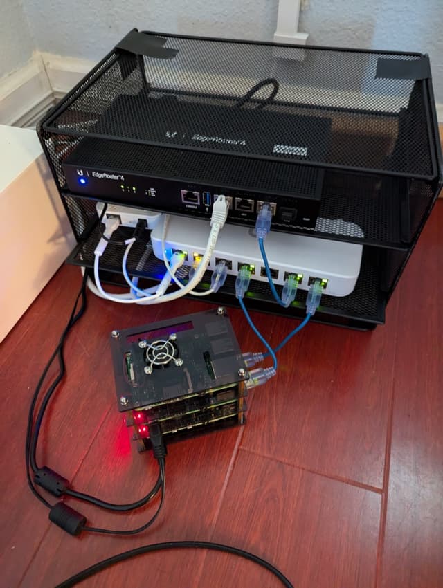 Ubiquiti EdgeRouter & Pi cluster setup