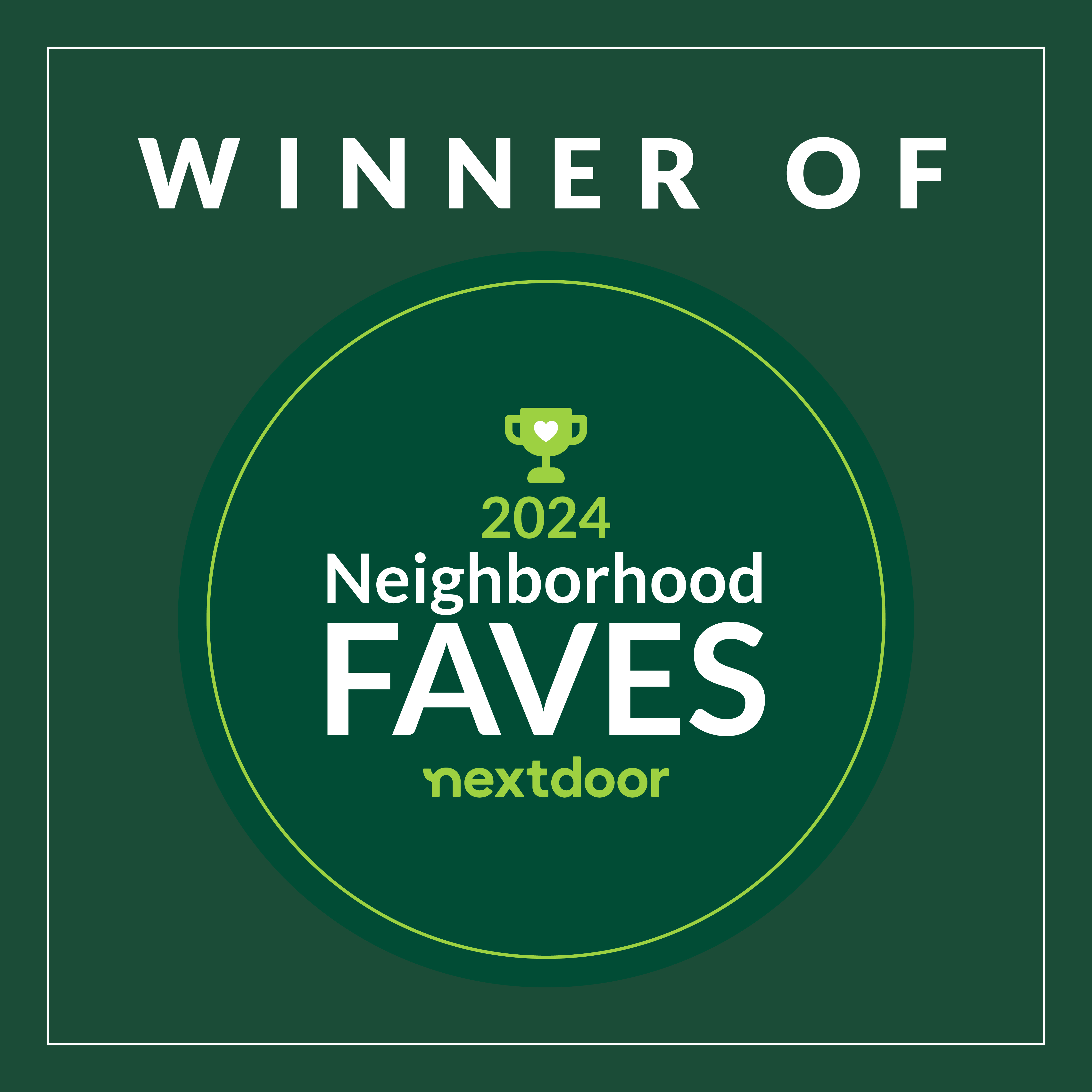 2024 Nextdoor Neighborhood Faves Winner